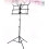 Adjustable Height Folding Music Stand Black Metal Tripod Lightweight Foldable MultiAngle Design 4