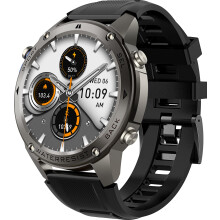 GPS Smart Watch Black Running Watch BT Call HR Monitor Pedometer Step Counter Barometer Altitude Compass Android iOS