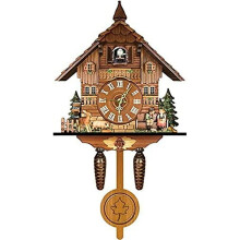Wall Clock Outdoor Cuckoo Clock Nordic Style Wooden Wall Clock ChaletStyle Art Decor