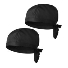 Chef Hats 2 Pack Unisex Black Breathable Cooking Caps Kitchen Headwear For Restaurant Catering And BBQ Cooking