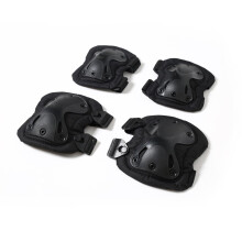 Knee and Elbow Pads Set with Shock Absorption and Breathable Design for Skating and Cycling