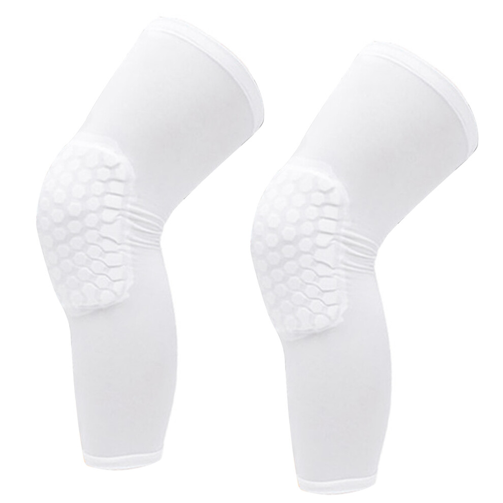 Crashproof Leg Sleeve Knee Pads For Basketball Football, Moisture Wicking Eva Padded Compression Knee Braces For Tennis Running (2Pcs) 9358999618579