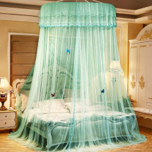 Embroidery Ruffle Mosquito Net For Bed Canopy Purple Curtains Bedding Decor For Girls Women Kids Toddlers Crib Adult