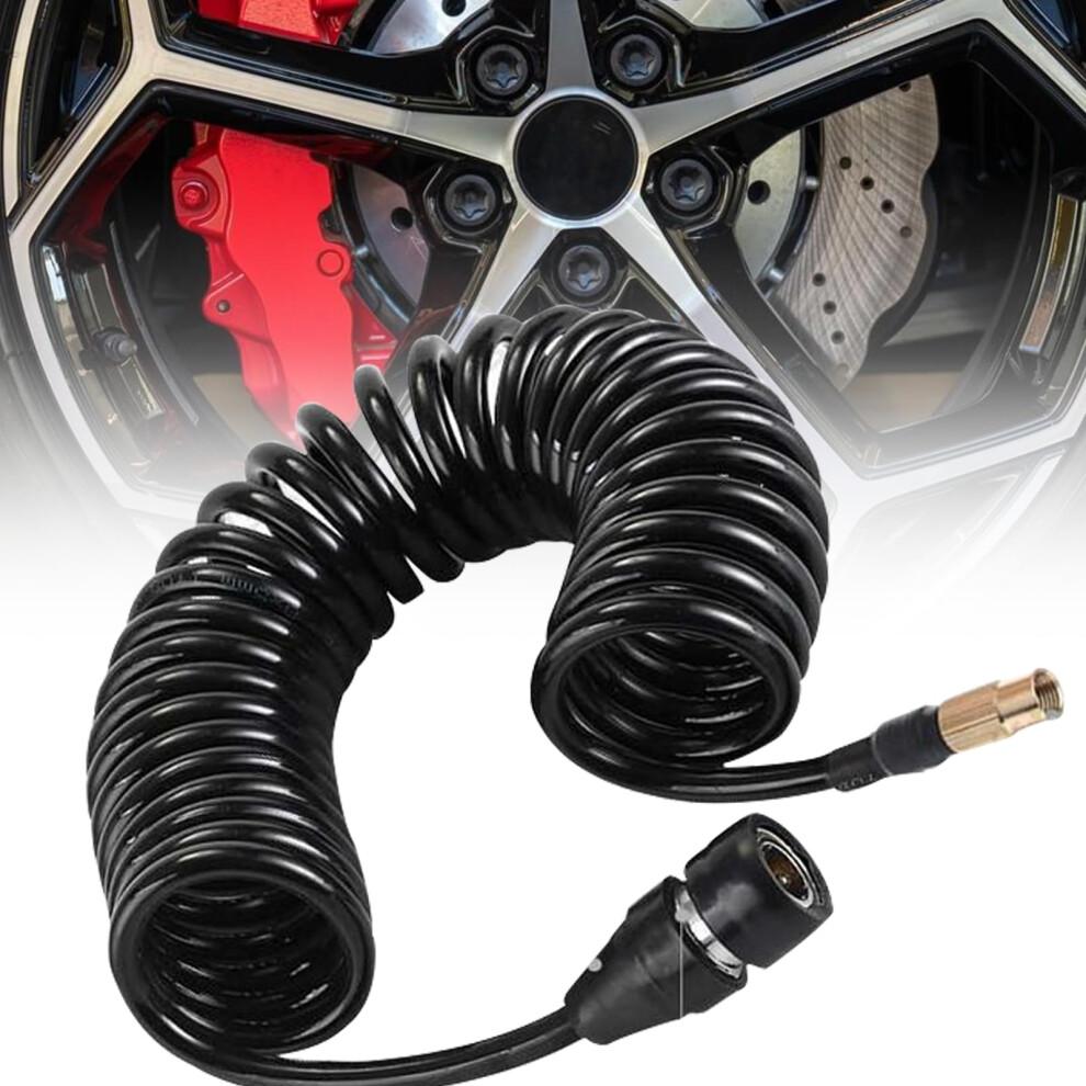 Car Air Pump Extend Hose 9.84Ft, Ps20 Rubber Inflator Tube, Flexible Universal Fit For Cars And Motorcycles, Leakproof 9189345463716