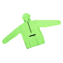 Wasserdichte, winddichte, reflektierende Fahrradjacke mit langem Ärmel Regenschirm, Größe XL, fluoreszierendes Grün