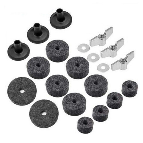 21Pcs Cymbal Accessories Set, Felt, Sleeves, Wing Nuts for Drum Set 2