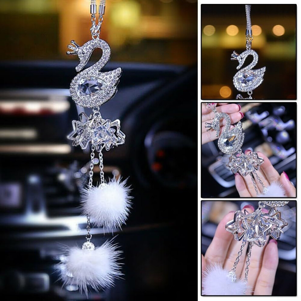 Car Hanging Ornament Crystal Ball Rearview Mirror Pendant For Auto Decoration And Multiuse 9347817393507