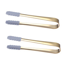 Ice Cube Tongs 2Pack Stainless Steel For Bar And Restaurant Sugar Cube Tongs Charcuterie Food Clip