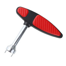Golf Shoes Spikes Wrench Remover Tool, Replacement Universal Cleats, Ratchet Key Handle, Black Red