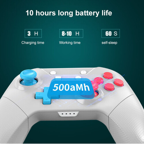 Controller wireless Pro per Nintendo Switch Esperienza di gioco migliorata con LED RGB Lightning programmabili Supporta l'asse giroscopico e 4 1