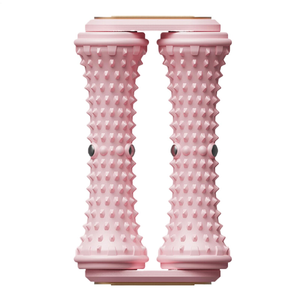 Pink Foot Massage Roller For Deep Fascia Relief And Arch Pain, Spiky Plantar Fasciitis Massager