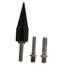 Log Splitter Drill Bit Heavy Duty ImpactResistant Woodworking Tool For Electric Drill Types Connector Handles