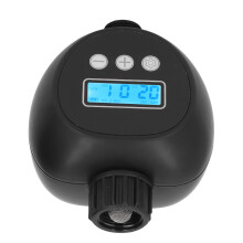 G3/4 Black Automatic Watering Timer for Garden & Balcony, 13x10.5x7.8cm