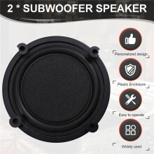 5-Zoll-Subwoofer-Lautsprecher, Bass, Passiver Radiator, Membran-Tieftönerteile für ein Verbessertes Klangerlebnis, Ideal für Soundsysteme