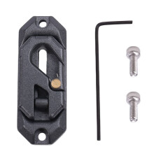 Lierbediening Montageplaat Metalen Lierhaak Herstelgereedschap Geschikt voor RC Crawler Auto Axail SCX10 TRX4 Grijs