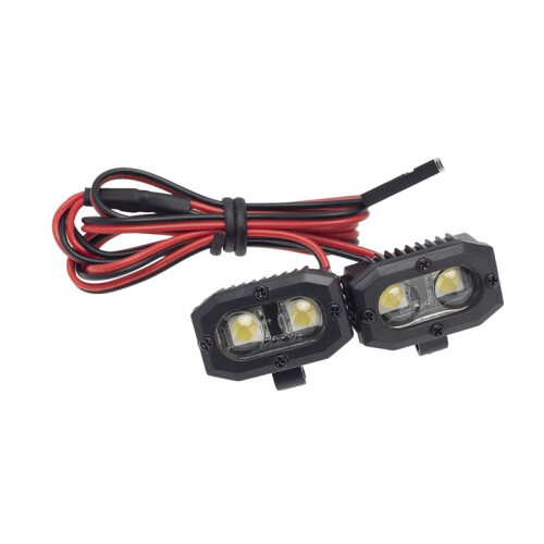 Luci per Auto RC Faretto LED con Controller per Auto RC 1/10 TRX4 SCX10 9004 LED Light A 2
