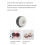 6LED Roller Skate Wheels - Skateboard Wheels Light  Quad Wheels Double Row Skating 5