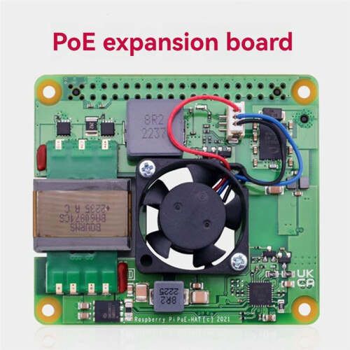 For Raspberry Pi 4 & 3 B+ PoE+ HAT - Power over Ether, Expanding Board Moudle, Supports 802.3af/At 1