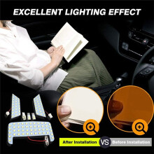 1 Satz LED-Deckenleuchten für Den Innenraum Von für RAV4 XA50 2019 2020 2021 2022, Lampen SMD, Ultrahelle Kuppel-Leseleuchten