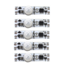 5 Stück  5-24 V 12 V PIR Bewegungsmelder-Schaltermodul Bewegungsmelder-Detektor-Controller-Schaltermodul
