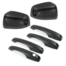 Juego de 10 Piezas de Cubierta de Manija de Puerta con Embellecedor de Espejo Retrovisor Lateral para  Durango SUV 2011-2020