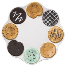 Creatief Koekjesbord Schattig Keramisch Kantoor Dessertbord Thuis Ontbijt Dessertbord, Veelkleurig, Gekleurd Koekjesbord
