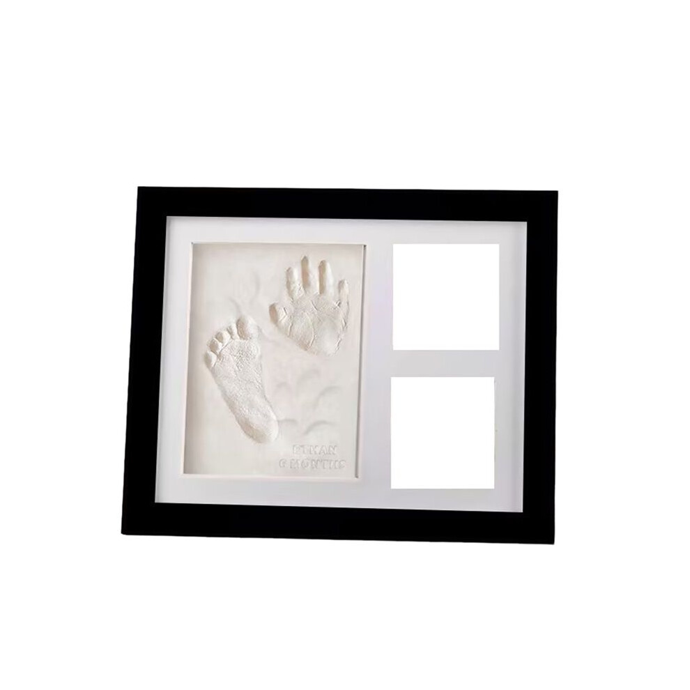 Baby Clay Handprint And Footprint Kit - Baby Shower Gifts And Perfect Nursery Room Decoration Black