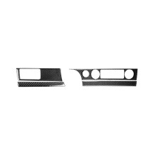 3 Stuks voor 2006-2011 Koolstofvezel Driver Opbergdoos Cover Trim + Airconditioning Knop Schakelaar Cover