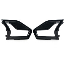 1 Pair Car Front Bumper Fog Lamp Cover Fog Lamp Grille Foglamp Trim Frame for Fusion 2019-2020