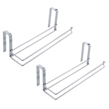 Paper Roll Towel Holder Racks Under Drawer Cabinet Door Back Hanging Hook Holder Kitchen Bathroom Gadget