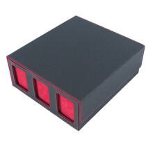 Aufbewahrungsbox für Sammelkarten mit Sichtfenster Magnetverschluss Kartenhalter für Magic Spielkarten Rot