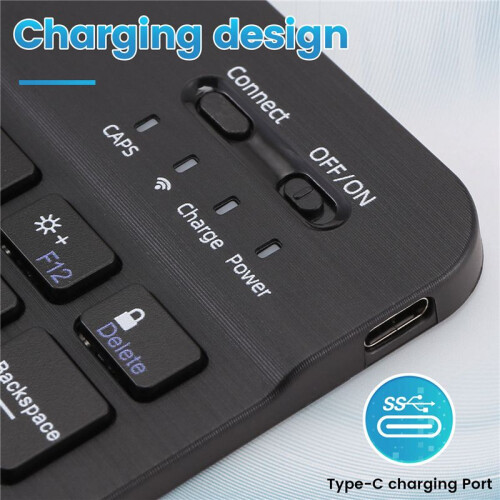 Ultra-Thin Silent Wireless  Keyboard and Mouse Set Suitable for Tablet Notebook  Keyboard Black 2