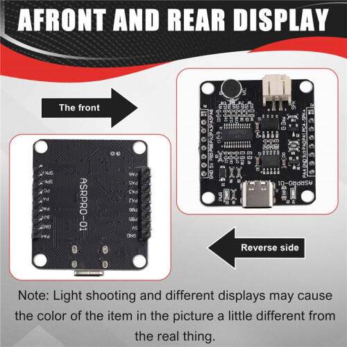 ASR-PRO Development Board 4M Flash Memory Voice Recognition Module Development Board (Stifthuvud Redan Svetsad) 2