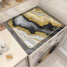 Washer and Dryer Protector Marble Pattern Silicone Mat 40x40 Cm Absorbent QuickDry AntiSlip Washing Machine Mat