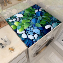Washer Dryer Cover Waterproof Dust Proof Anti Slip Heat Resistant Mat 50x50cm