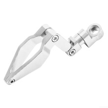 Motorcycle Cable Guide ABS Rotation Adjustment Foldable Brake Line Hose Cable Organizer Clamp Silver