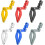 Motorcycle Cable Guide ABS Rotation Adjustment Foldable Brake Line Hose Cable Organizer Clamp Silver 5