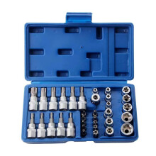 Star Socket Set 34Piece Professional Torx Sockets, S2 Steel, For Car Maintenance And Home Improvement Tasks