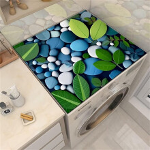 Washer Dryer Protector Absorbent Quick Dry Silicone Mat 50x60cm Stone Anti Slip For Washing Machine