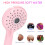 Pressurized ABS Handheld Shower Head, Pink, 2 Modes, 232.7x100mm 7