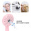 Pressurized ABS Handheld Shower Head, Pink, 2 Modes, 232.7x100mm 5