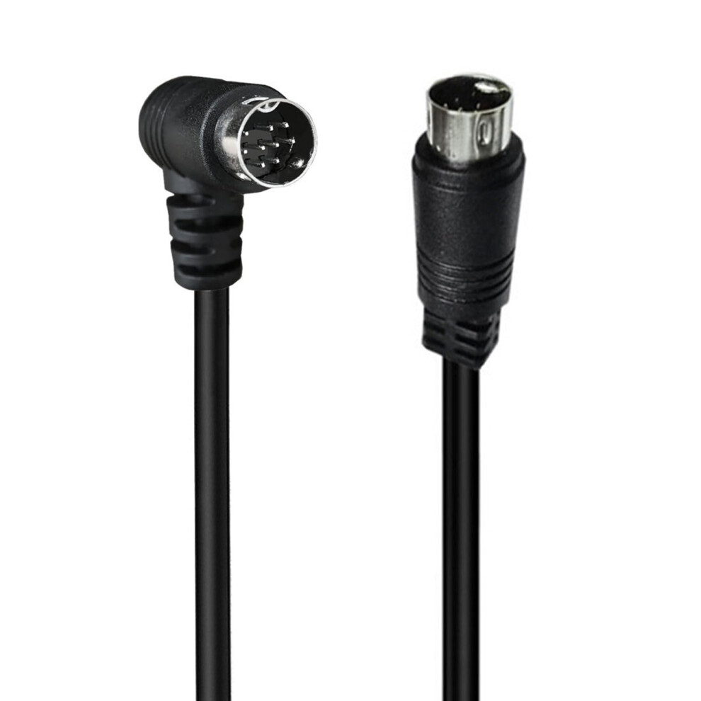 Din 9Pin Male To Male S Video Cable Lengths 118.11In 19.69In 70.87In Single Bend B For Receivers Projectors And Other Devices 9189345466427