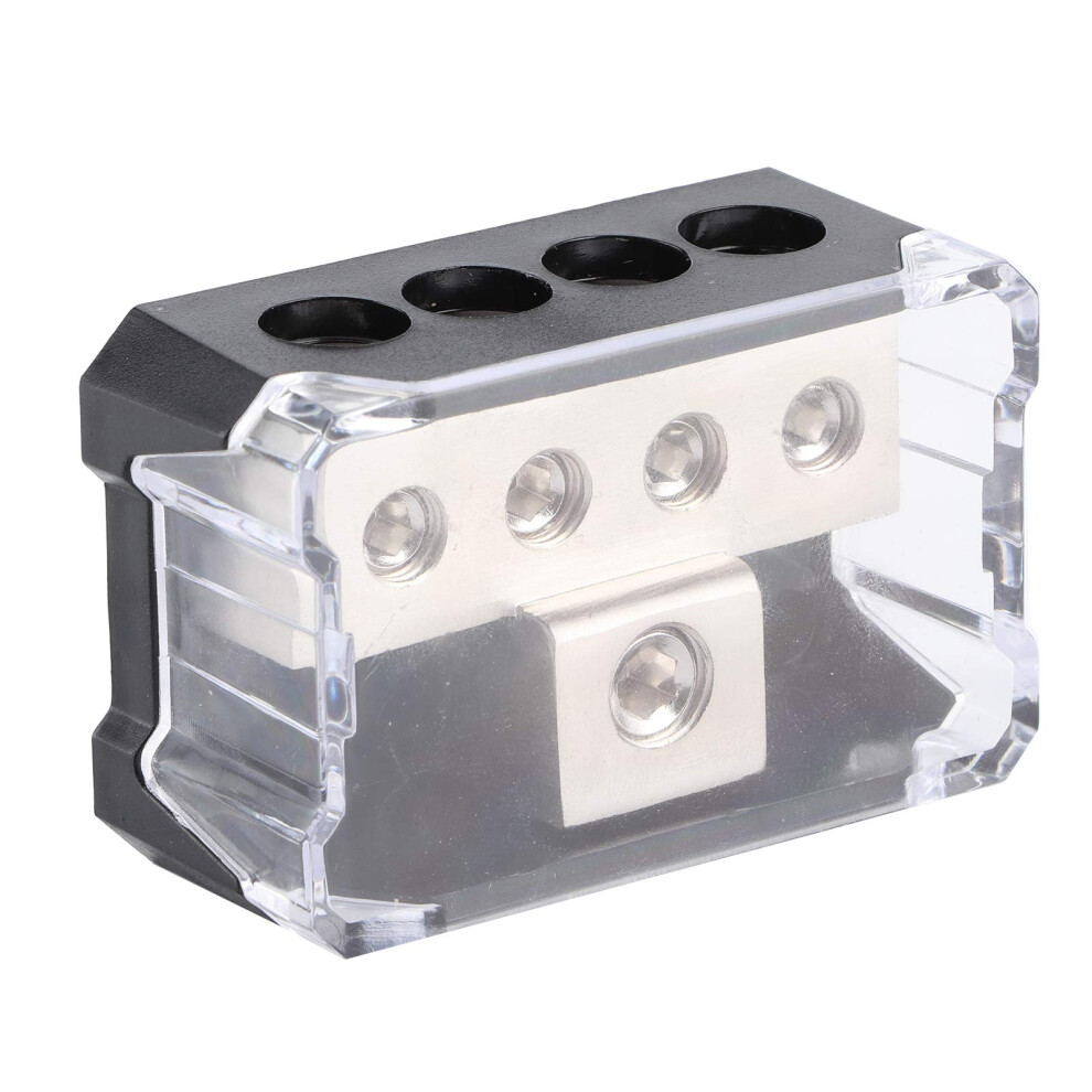 Power Distribution Block 1Way In 4Way Out, Car Audio Amplifier Power Splitter, Connecting Box 9382693998552