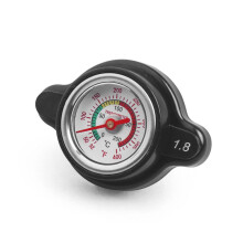 Pressure Radiator Cap With Temperature Gauge 1.8 Bar Universal For Honda Yamaha Kawasaki Suzuki Polaris Husqvarna