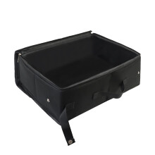 Travel Litter Box Cat Carrier With Leakproof Folding Design Waterproof Oxford Lid And Handle For Car Travel Black