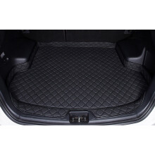 Car Leather Boot Liner Mat for Compatible Audi Q2 20162022 Rear Trunk Tray AntiScratch AntiSlip Protector Pad Black
