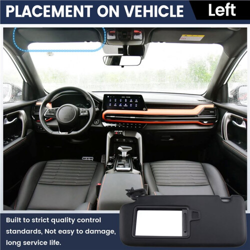 For  Sportage R 2018 -2022 Interior Sunvisor Front Windscreen Antidazzle Sun Shade Sunshield 85210-Q2000 Left 2