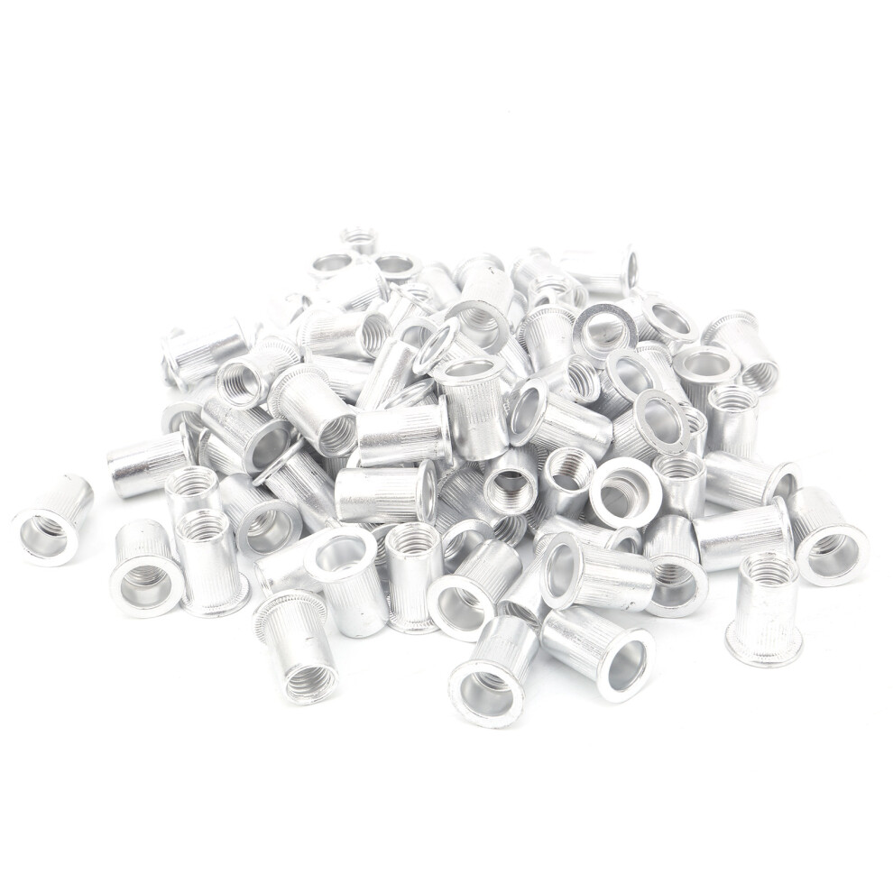 100 Stã¼Ck Zugnietmuttern, Aluminium, Flacher Kopf, 7592057788442