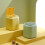 Desktop Trash Can with PresstoOpen Lid, Plastic Mini Garbage Bin for Office, Kitchen, Yellow 5