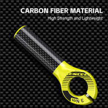 Extremità del manubrio in fibra di carbonio per bicicletta, 22,2 mm, disponibili in vari colori